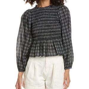 The GREAT. Smocked Top size XS